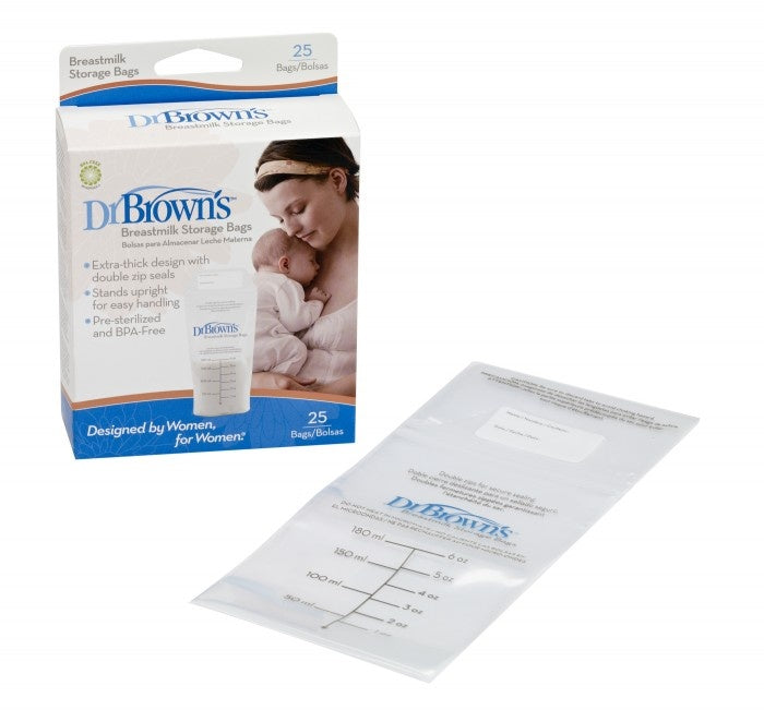 Dr. Browns Pungi de depozitare a laptelui matern, 180ml, 25buc