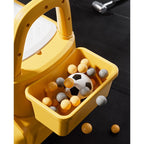 Excavator Manual pentru copii, 3 ani, Sport, Claxon, Cutie Depozitare, Lumini, Scaun, 62x26x47 cm, Galben
