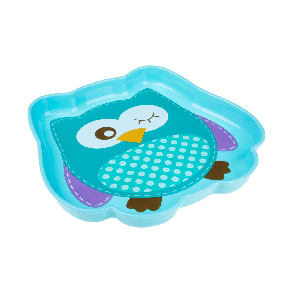 Farfurie Akuku, Bufnita, Pentru copii, Design ergonomic, 9 luni+