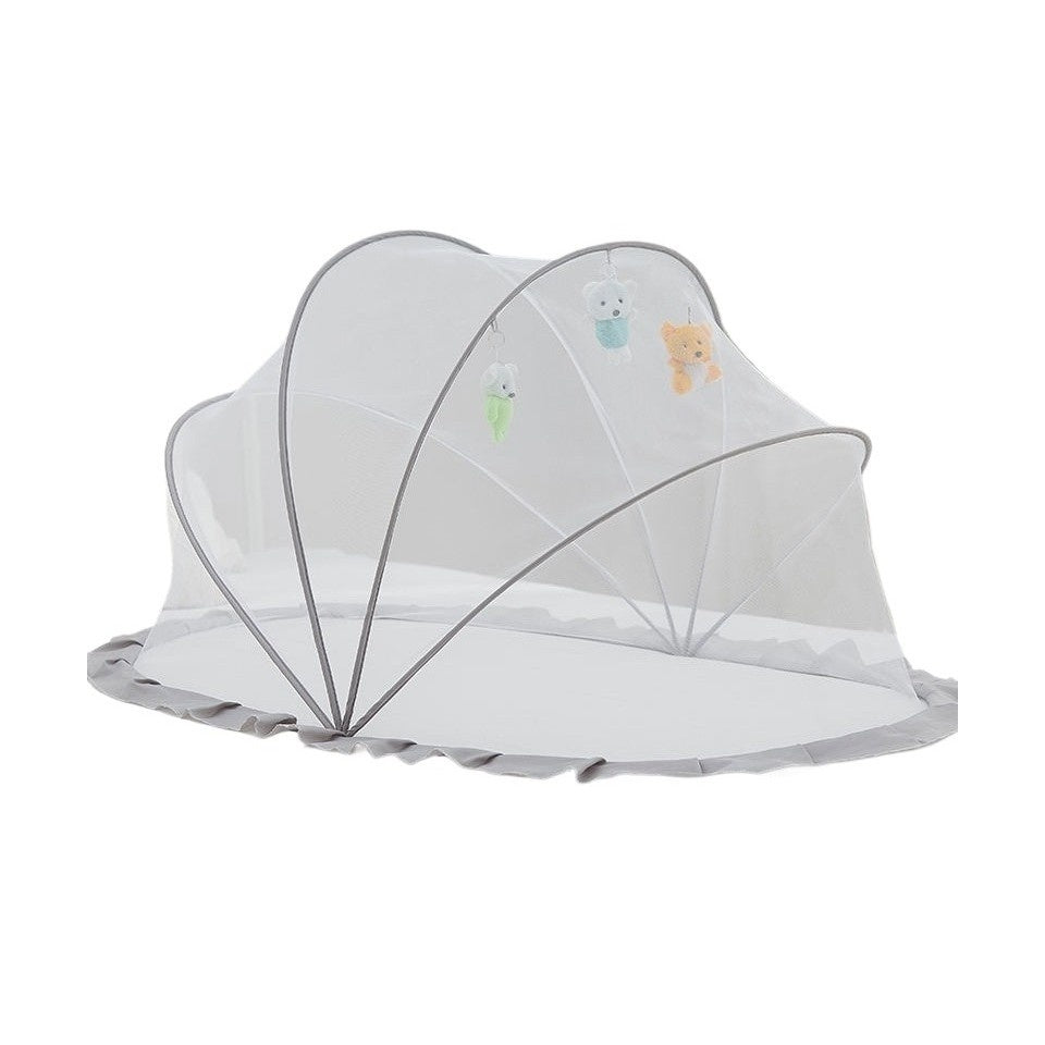 Husa Anti-Tantari, Pliabila, Protectie 360 Grade, 0-1 An, 60 x 55 x 5 cm, Gri