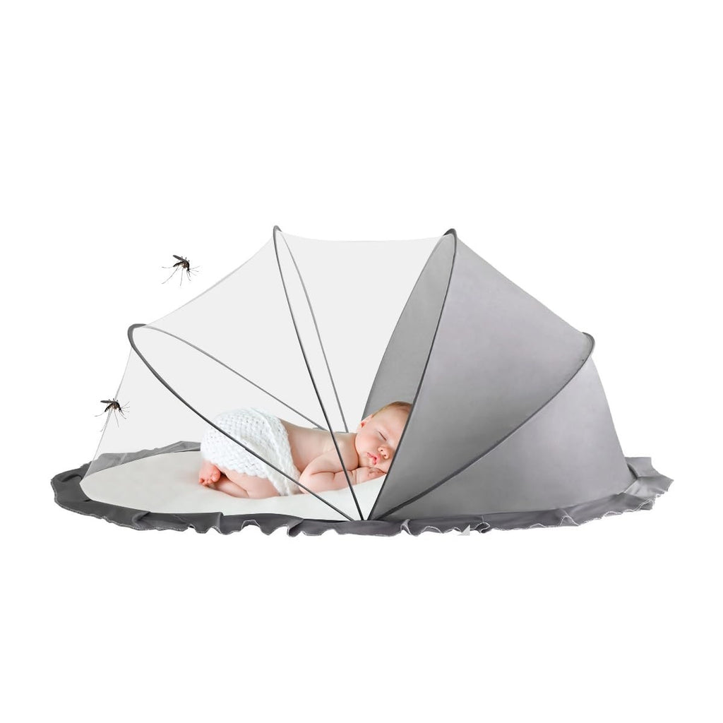 Husa Anti-Tantari, Pliabila, Protectie 360 Grade, 0-1 An, 60 x 55 x 5 cm, Gri