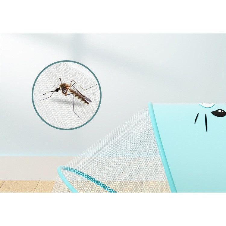 Husa Anti-Tantari, Pliabila, Protectie 360 Grade, Parasolar, 0-1 An, 60 x 55 x 5 cm, Albastru