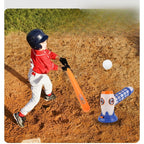Joc de Baseball Interactiv, Lansator Aruncare Automata, Include Bata si 5 Mingii, 37 x 23 x 16 cm Baza, 59 cm Bata, Multicolor