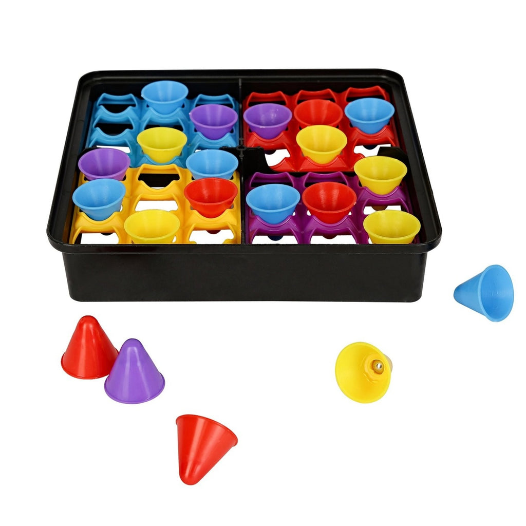 Joc Interactiv pentru Copii, 4 Hats Off, Tabla de Joc, Figurine Palarii, +3 Ani, Multicolor