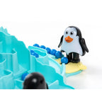 Joc Interactiv pentru Copii, Batalia Pinguinilor, 3 ani+, Tabla de Joc, Figurine Pinguini, Mingi, Multicolor