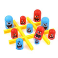 Joc Interactiv, Tic Tac Toe Gobble, din Plastic, +3 Ani, 18 Piese, 21.5 x 4 x 10 cm, Albastru/Rosu