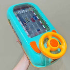 Joc Simulator de Condus, 3-6 Ani, Volan Interactiv, Efecte Sonore, din ABS, USB Inclus, Verde