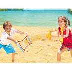Joc Spikeball, Joc in 2, pentru Plaja, Parcuri, Interior, 2 Plase, 2 Mingi, Multicolor