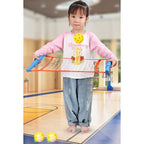 Joc Spikeball, Joc in 2, pentru Plaja, Parcuri, Interior, 2 Plase, 2 Mingi, Multicolor