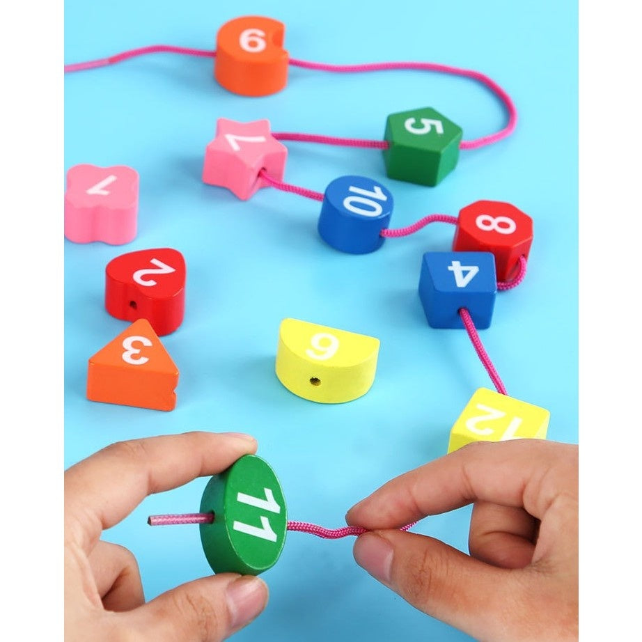 Jucarie Educativa , Tip Montessori, Model Ceas Pinguin, din Lemn, + 36 Luni, 12 Piese, 17.2 cm, Multicolor
