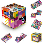Jucarie Interactiva, 3D Cub Rubik, Diferite Forme, Anti-stress, Abstract, Multicolor