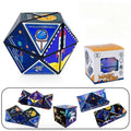 Jucarie Interactiva, 3D Cub Rubik, Diferite Forme, Anti-stress, Tema Spatiu Cosmic, Multicolor