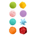 Jucarie interactiva, Akuku, Bile senzoriale, Cauciuc, Multicolor