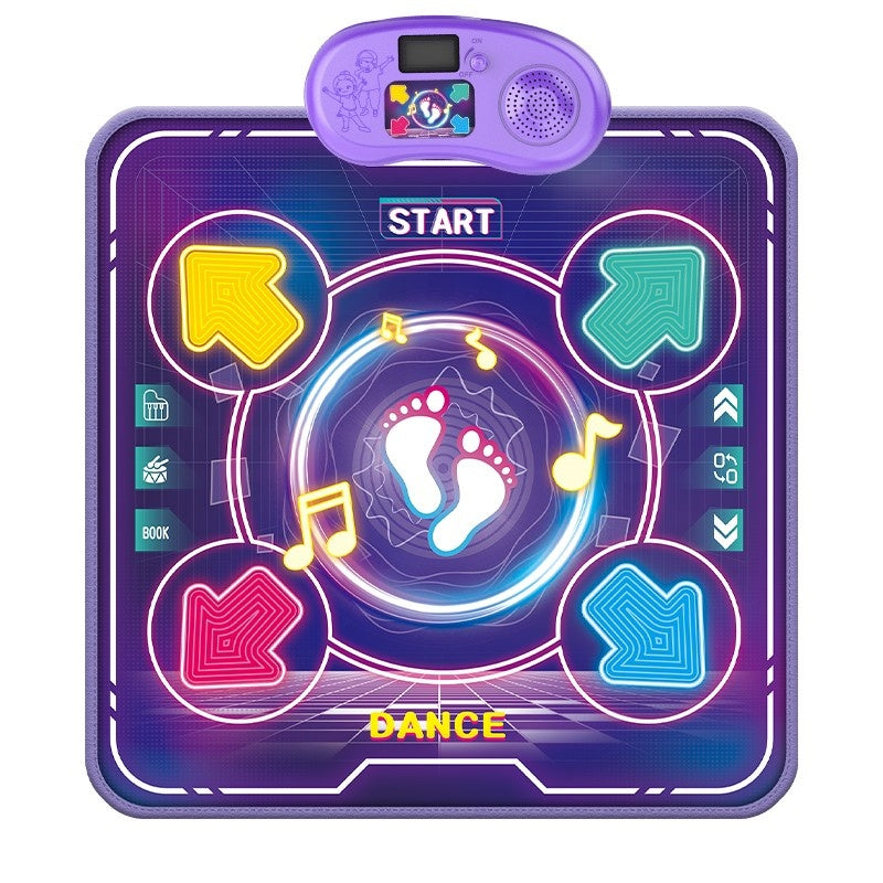 Jucarie Interactiva, Covor Muzical de Dans, 4-6 Ani, Bluetooth, 4 Moduri, 90 x 90 cm, Mov