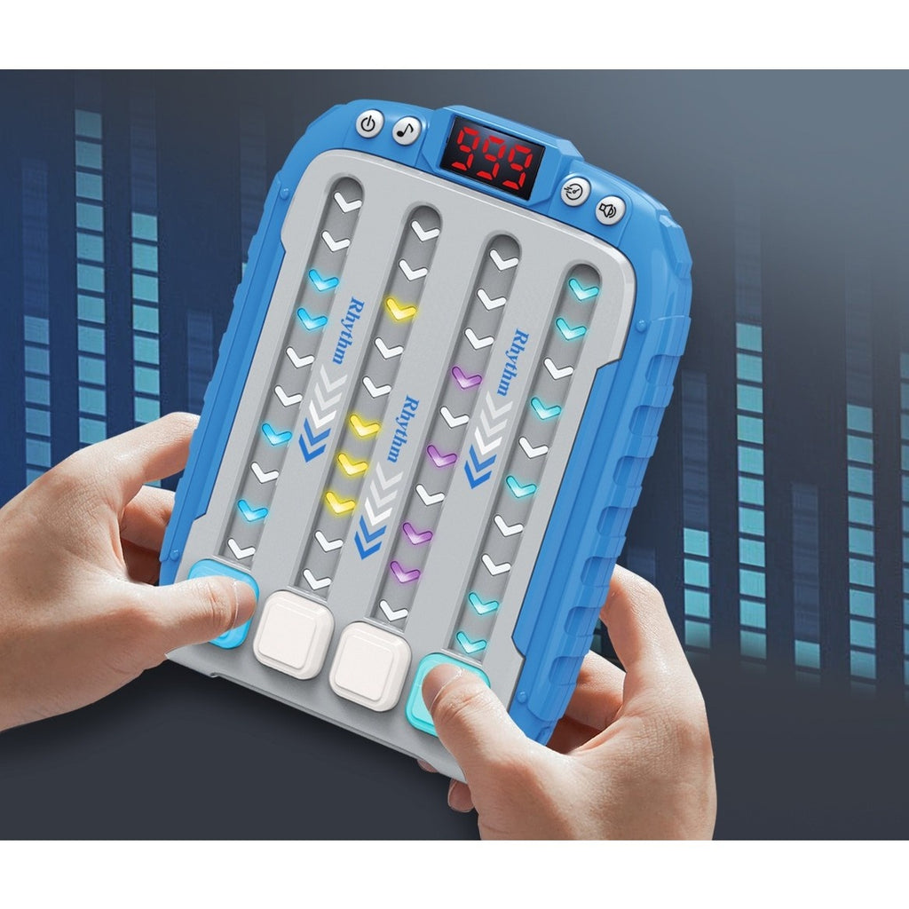 Jucarie Interactiva, Joc Rhythm, +3 Ani, din ABS, 6 Niveluri, 15 x 3 x 11 cm, Functie Muzicala, Albastru