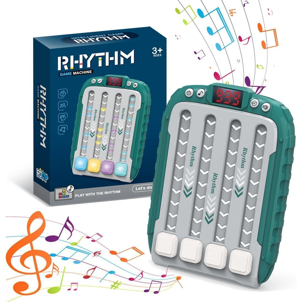 Jucarie Interactiva, Joc Rhythm, +3 Ani, din ABS, 6 Niveluri, 15 x 3 x 11 cm, Functie Muzicala, Verde