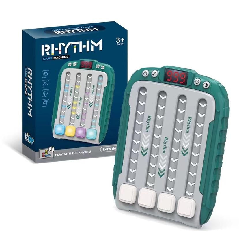 Jucarie Interactiva, Joc Rhythm, +3 Ani, din ABS, 6 Niveluri, 15 x 3 x 11 cm, Functie Muzicala, Verde