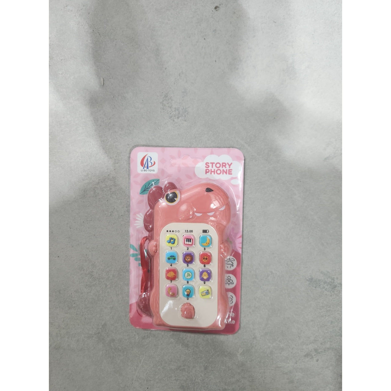 Jucarie Interactiva, Telefon Inteligent, Model Dinozaur, Functii Educative, Muzicale si Voce, 4-6 ani, 19 x 11.5 cm, din Plastic, Roz