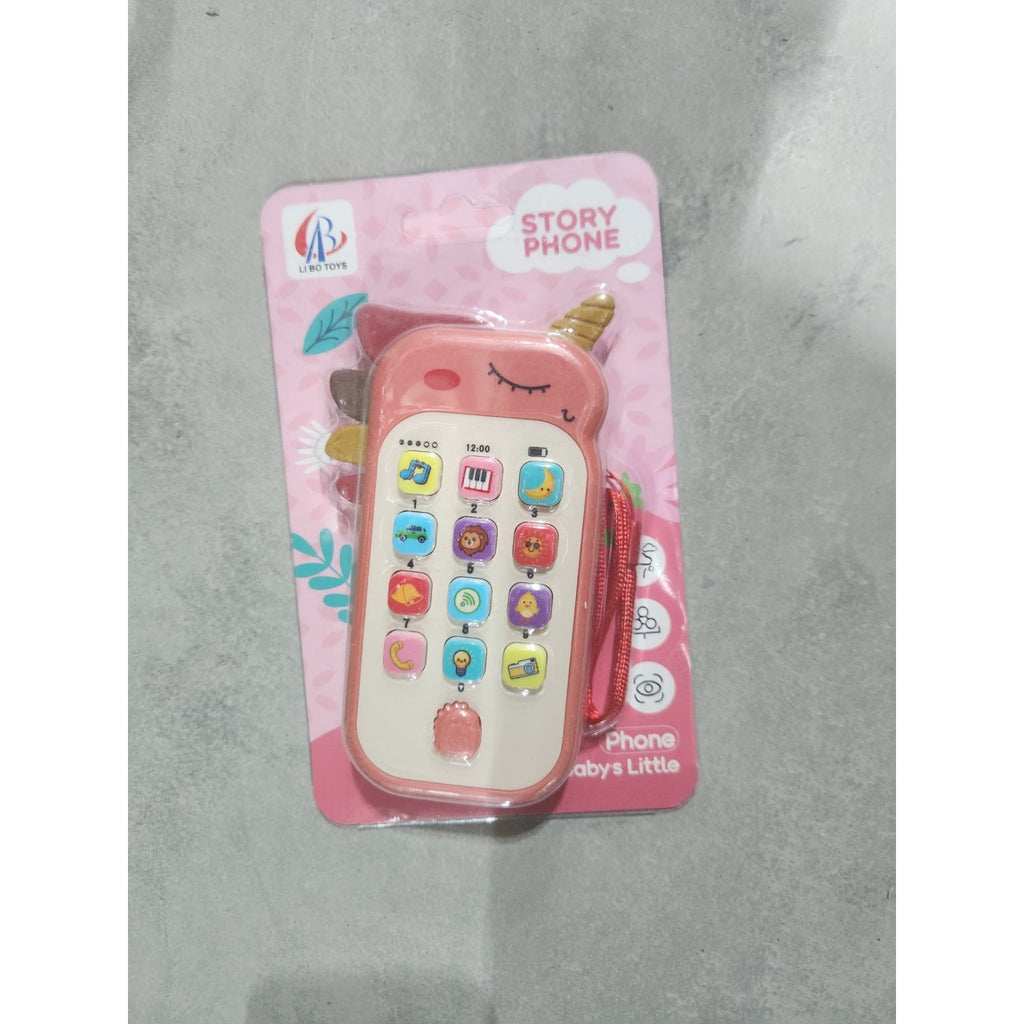 Jucarie Interactiva, Telefon Inteligent, Model Unicorn, Functii Educative, Muzicale si Voce, 4-6 ani, 19 x 11.5 cm, din Plastic, Roz