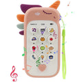 Jucarie Interactiva, Telefon Inteligent, Model Unicorn, Functii Educative, Muzicale si Voce, 4-6 ani, 19 x 11.5 cm, din Plastic, Roz