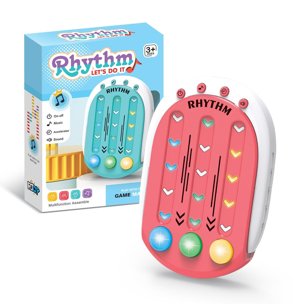 Jucarie Interactiva, Tip Jocuri Ritmice, +3 Ani, din ABS, 8 Niveluri de Joc, 9.5 x 2.5 x 13.6 cm, Rosu