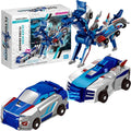 Jucarie Transformabila 2in1, Silver Wing Flying Dragon, Masina/Dragon, Atractie Magnetica, +6 Ani, din ABS, Albastru