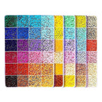 Kit de Margele Perle, Set DIY 3D din 120 de Culori, 10000 de piese, Instrumente pentru Margele Incluse, 2.6 mm in cutie, Multicolor