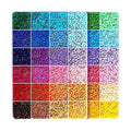Kit de Margele Perle, Set DIY 3D din 48 de Culori, 4000 de piese, Instrumente pentru Margele Incluse, 2.6 mm in cutie, Multicolor