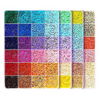 Kit de Margele Perle, Set DIY 3D din 96 de Culori, 8000 de piese, Instrumente pentru Margele Incluse, 2.6 mm in cutie, Multicolor