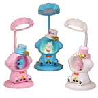 Lampa de Veghe, cu Ascutitoare de Creioane, 2 Functii de Lumina, de Birou si de Veghe, Model Catelus, Incarcare USB 10 x 29 cm, Multicolor