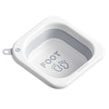 Lavoar Pliabil, pentru Copii 1-8 Ani, 28.5x28.5x10 cm, din PE+PP, 3.5l, Model Picioare, Gri