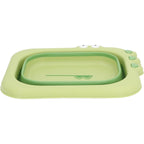 Lavoar Pliabil, pentru Copii, din PP/TPE, Portabil, Model Crocodil, 30x24.5x9 cm, Verde