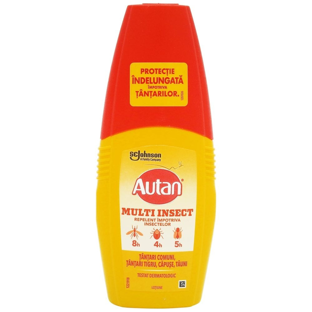 Lotiune cu efect repelent pentru insecte Multi Insect, 100ml, Autan