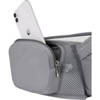 Marsupiu Ergonomic 3in1, pentru Bebelusi si Copii, 0-36 Luni, Bretele Reglabile pentru Umar si Sold, Inchidere Catarama, 125x25x14 cm, Gri