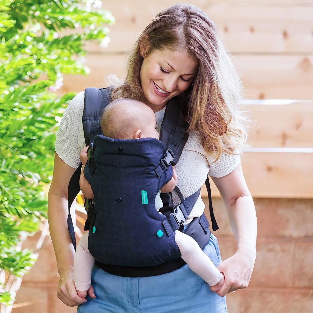 Marsupiu Ergonomic 4 in 1, Multifunctional, 4 Pozitii, 6-36 Luni, 3.5kg - 15 kg, Negru