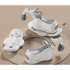 Masina 3 in 1, 1-3 Ani, Tip Excavator/Balansoar/Masina Yo Yo, din Plastic, 4 Roti Silentioase, 71.5 x 34 x 39 cm, Alb