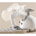 Masina 3 in 1, 1-3 Ani, Tip Excavator/Balansoar/Masina Yo Yo, din Plastic, 4 Roti Silentioase, 71.5 x 34 x 39 cm, Alb