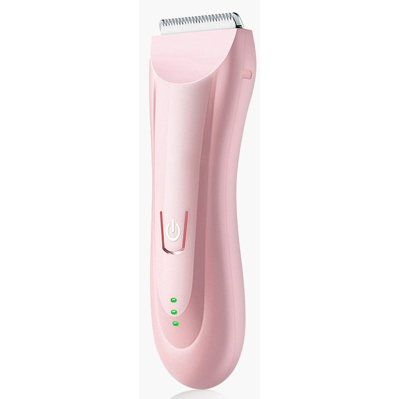 Masina De Tuns Bebelusi si Copii, Lame Cermice si Inox, Fara Fir, Functie Anti Taiere, Silentios, 50 W, Rezistent la Apa, 2 Accesorii, Incarcator USB, Roz deschis