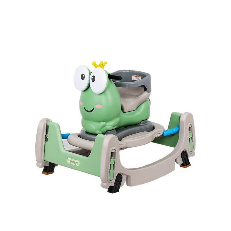 Masinuta Balansor Multifunctionala pentru Copii, Model Cal Scooter de tip Masinuta Balansor, Varsta 1-3 ani, 84 x 80 x 58 cm, fara Maner, Verde