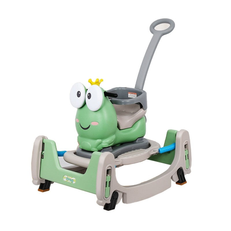 Masinuta Balansor Multifunctionala pentru Copii, Model Cal Scooter de tip Masinuta Balansor, Varsta 1-3 ani, 93 x 80 x 58 cm, cu Maner, Verde