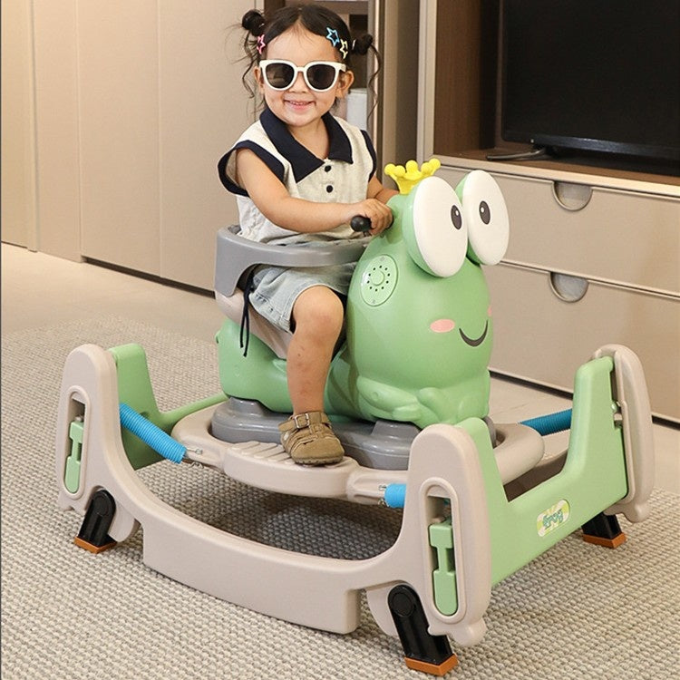 Masinuta Balansor Multifunctionala pentru Copii, Model Cal Scooter de tip Masinuta Balansor, Varsta 1-3 ani, 84 x 80 x 58 cm, fara Maner, Verde