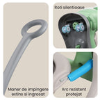 Masinuta Balansor Multifunctionala pentru Copii, Model Cal Scooter de tip Masinuta Balansor, Varsta 1-3 ani, 93 x 80 x 58 cm, cu Maner, Verde