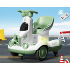 Masinuta Electrica, pe 4 Roti, cu Telecomanda, Lumini Led si Muzica, +2 ani, Inaltime Reglabila, Verde