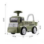 Masinuta pentru copii, 3 ani, Model Camion, Sport, Claxon, Cutie Depozitare, 62x26x40 cm, Verde