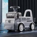 Masinuta pentru copii, 3 ani, Model Camion, Sport, Claxon, Cutie Depozitare, 62x26x40 cm, Gri