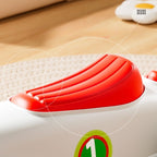 Masinuta Ride-On cu Sistem Anti-Rasturnare, Claxon pe Volan, 1-6 Ani, 60 x 28 x 34 cm, Alb-Verde