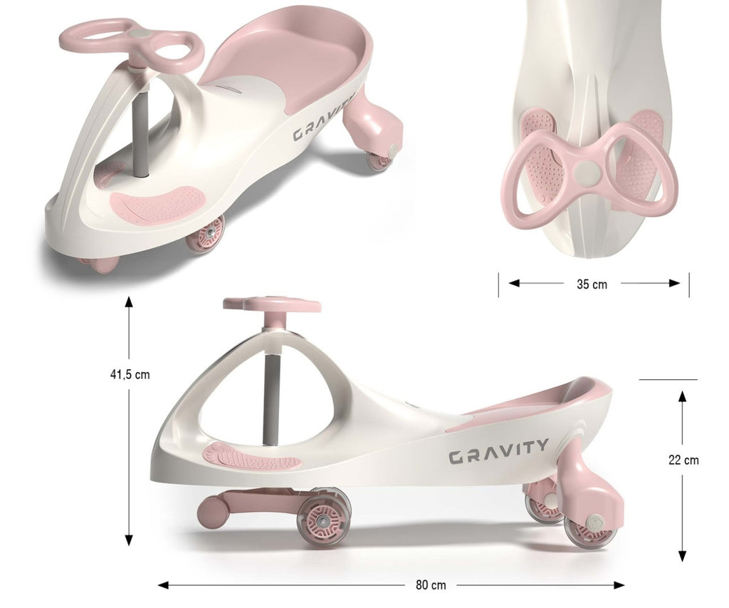 Milly Mally, Gravity, masinuta gravitationala fara pedale, Crem-Roz