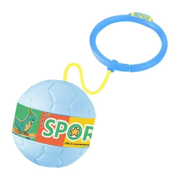 Minge pentru Sarit, Tip Coarda Hula Hoop, Cerc 12 cm, Coarda 52 cm, Minge 12 x 11 cm, Functie Iluminat, 4-6 Ani, Plastic, Albastru