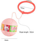 Minge pentru Sarit, Tip Coarda Hula Hoop, Cerc 12 cm, Coarda 52 cm, Minge 12 x 11 cm, Functie Iluminat, 4-6 Ani, Plastic, Roz