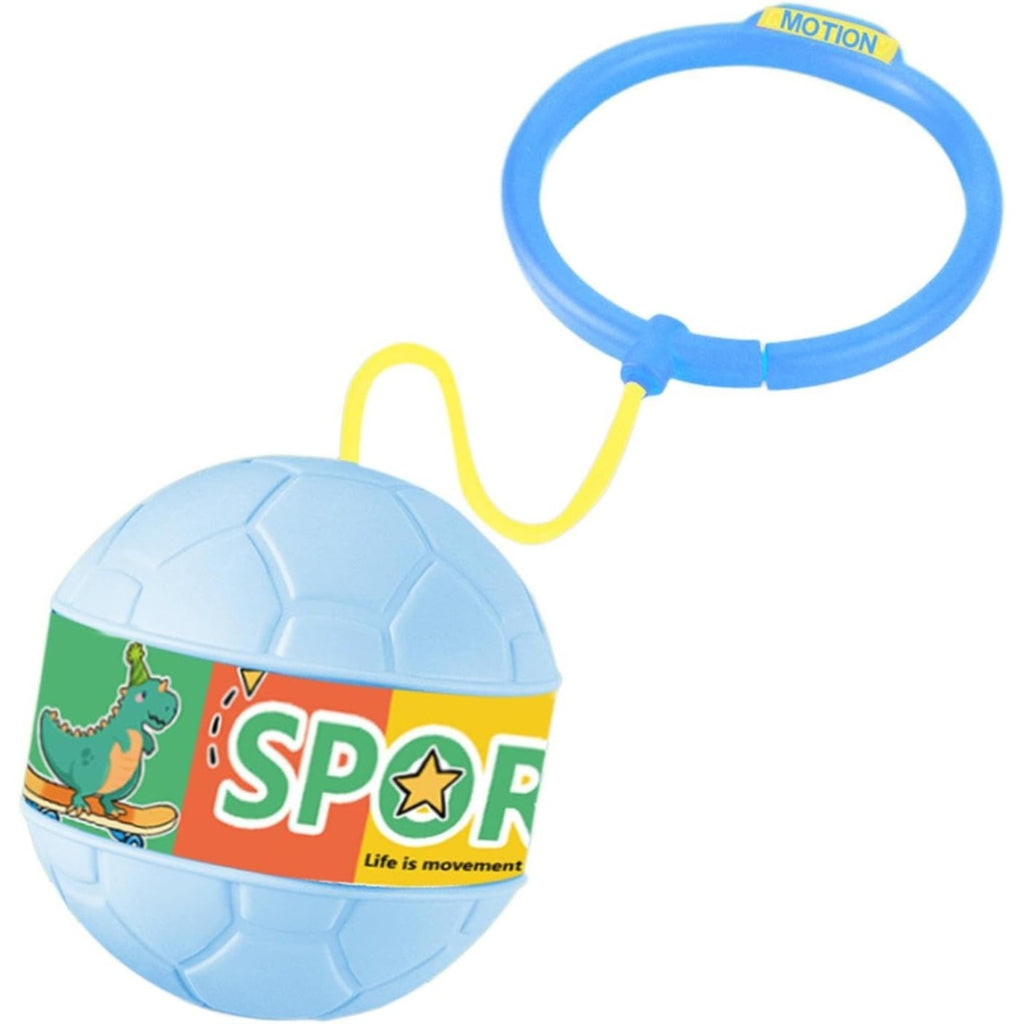 Minge pentru Sarit, Tip Coarda Hula Hoop, Cerc 12 cm, Coarda 52 cm, Minge 12 x 11 cm, Functie Iluminat, 4-6 Ani, Plastic, Albastru